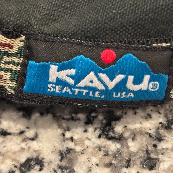 KAVU Strap Cap Black Canvas Camp Hat Adjustable Outdoor Hiking USA Medium - Picture 4 of 6